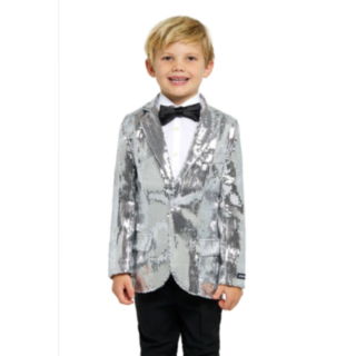 Suitmeister® Silver Sparkle Barneblazer