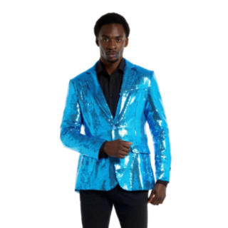 Suitmeister® Elektrisk Blå Paljettblazer