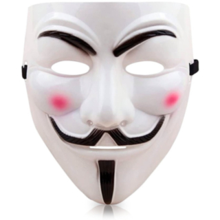 Anonymous Maske Hvit