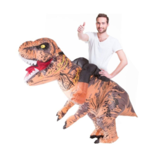 Oppblåsbar T-Rex Carry Me Kostyme