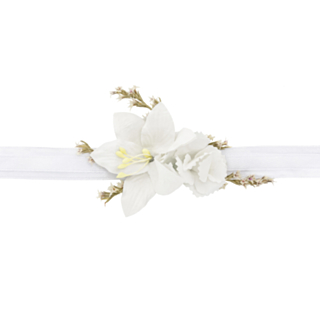 Blomsterbånd Hvitt