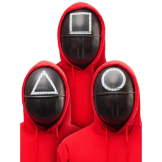 Squid Game® Vaktmaske Sett 3-pakning