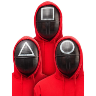 Squid Game® Vaktmaske Sett 3-pakning