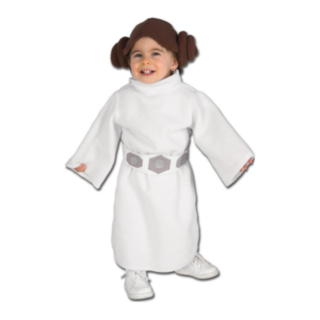 Star Wars® Prinsesse Leia Deluxe Småbarn Barnekostyme