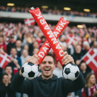 Danmark Fotball Klappere