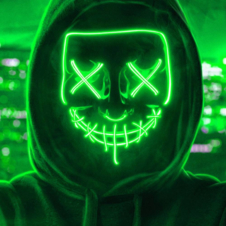 Purge LED Maske Grønn