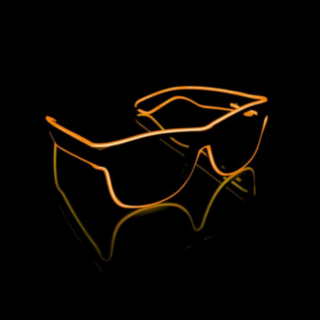 LED Wayfarer Briller Oransje