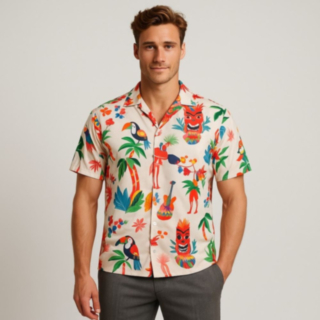 Tiki Hawaiiskjorte