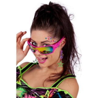 80-talls Solbriller Neonrosa