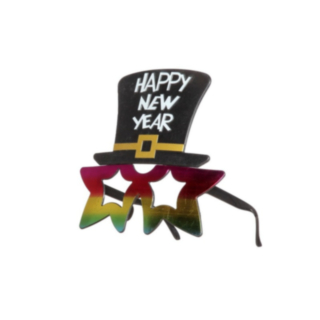 Happy New Year Briller Svart