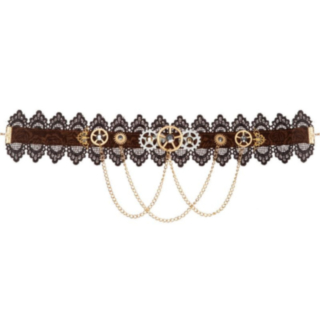 Steampunk Tannhjul Choker