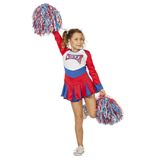 Klassisk Cheerleader Barnekostyme