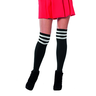 Cheerleader Knestrømper Svart