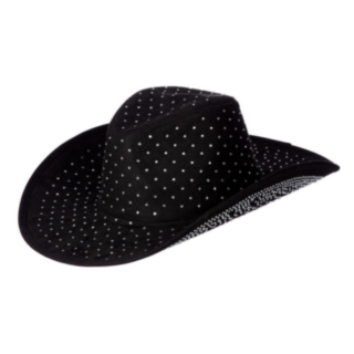 Rhinsten Cowboyhatt Svart