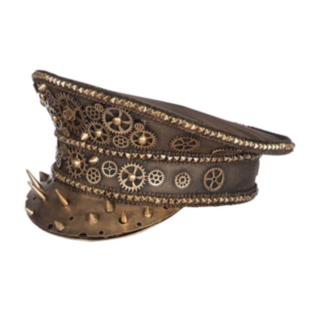 Steampunk Kapteinhatt Gull