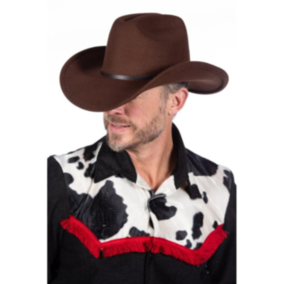 Cowboyhatt med Belte Brun