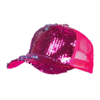 Paljett Caps Rosa