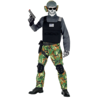 Skjelettsoldat Barnekostyme
