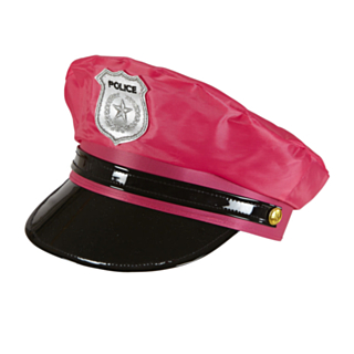 Politi Hatt Neon Rosa