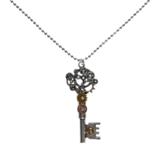 Steampunk Nøkkel Halskjede