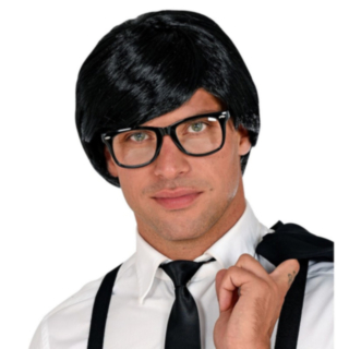 Clark Kent Parykk Svart