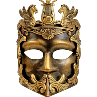 Pegasus Gladiator Maske Gull
