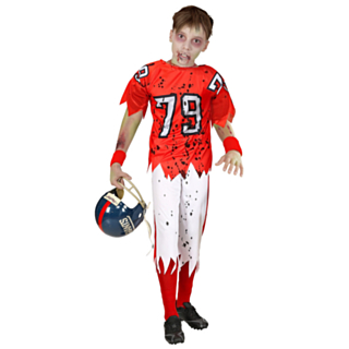 Amerikansk Fotballspiller Zombie Barnekostyme