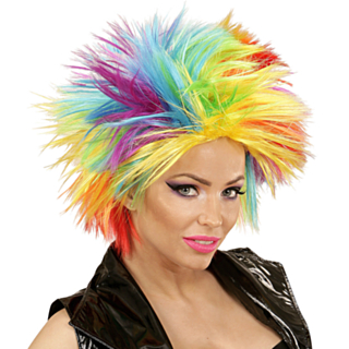 Regnbue Punk Parykk