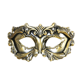 Deluxe Colombina Maske Bronse