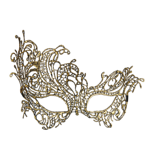 Antikk Barokk Maske Gull