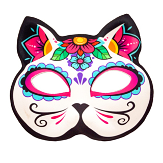 Dia de los Muertos Katt Maske