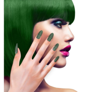 Glitter Negler Smaragd