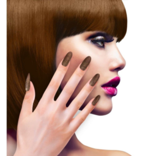 Glitter Negler Kobber