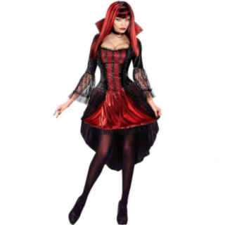 Gotisk Vampyrinne Kostyme