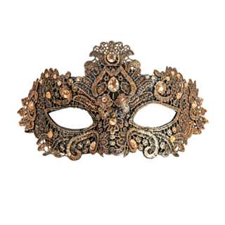 Venetiansk Blonde Øyemaske Bronse