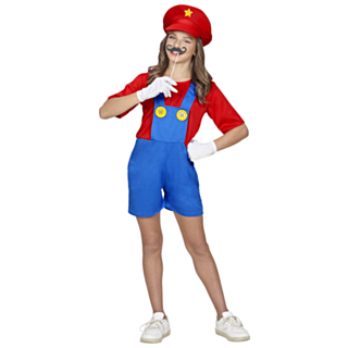 Miss Mario Blikkenslager Barnekostyme