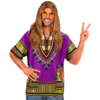 Dashiki Skjorte Kostyme Lilla
