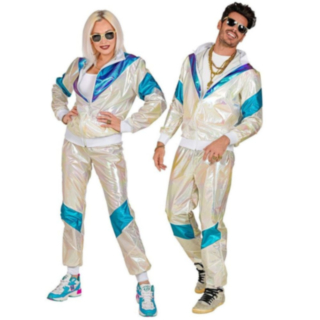 Holografisk 1980 Grilldress Kostyme