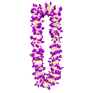 Hawaiikrans Lilla og Gul