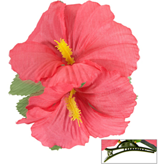 Hibiskusblomst Hårklype Lyserosa
