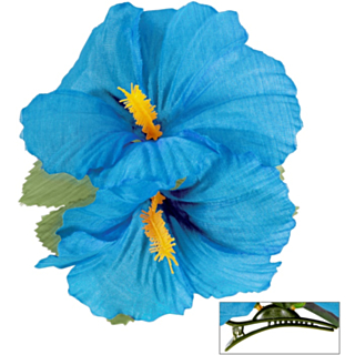 Hibiskusblomst Hårklype Lyseblå