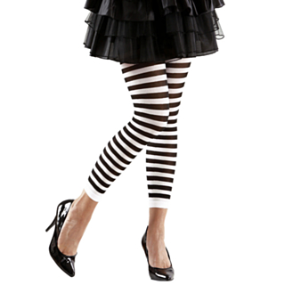 Stripete Leggings Svart og Hvit