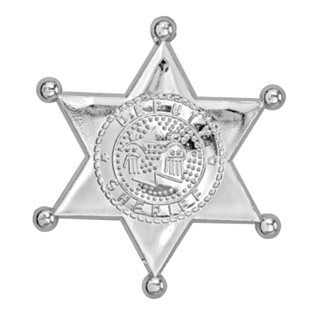 Sheriffstjerne Sølv