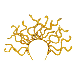 Medusa Slange Hårbøyle Gull