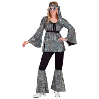 1970-talls Sølvstriper Disko Kostyme
