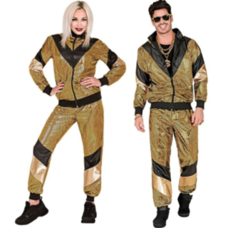 80-talls Gullrefleks Treningsdress Kostyme
