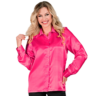 70-talls Disco Skjorte Rosa