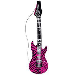 Oppblåsbar Rock Gitar Sebrarosa