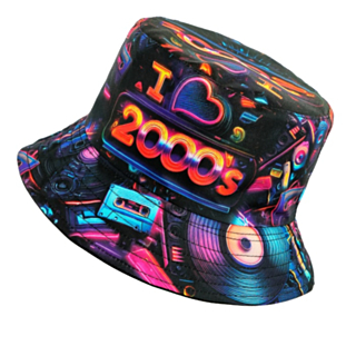 I Love 2000's Bøttehatt