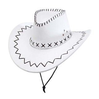 Jesse Cowboyhatt Hvit
